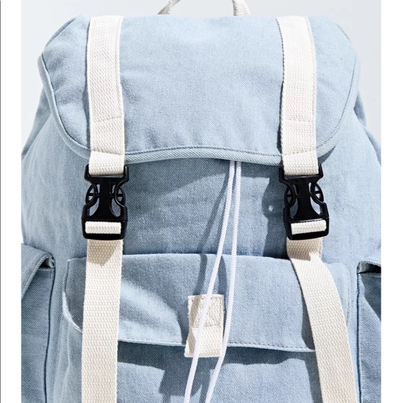 UO // denim utility backpack - Picture 3 of 9